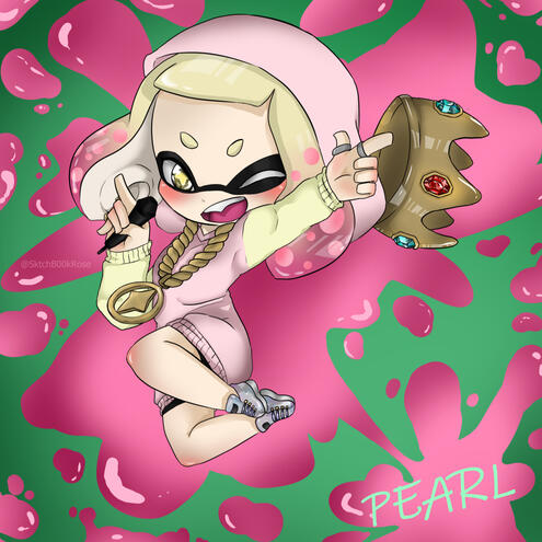 Chibi Pearl - Splatoon Fanart